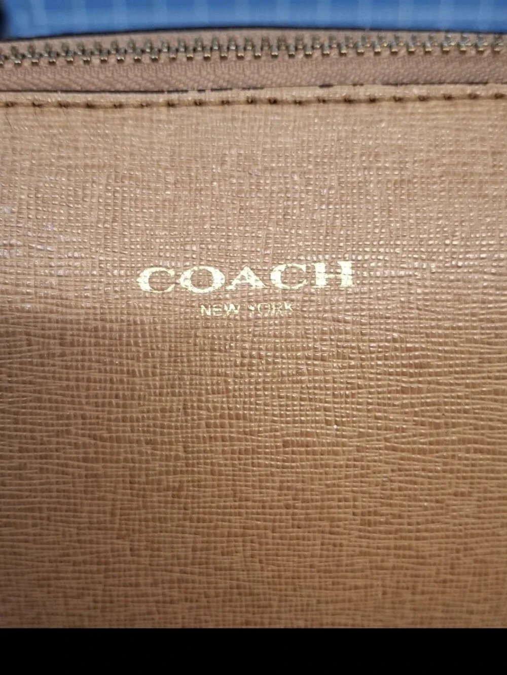 COACH Tan Leather Satchel Handbag 10x5.5x6 - Project